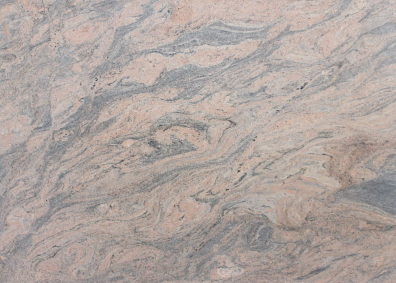 Detailansicht der Naturstein Rohplatte Juparana India