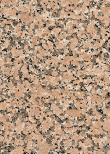 Natursteinplatte Granit Rosa Porrino mit körniger Optik in Schwarz, Weiß, Grau und Rosa